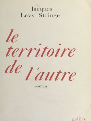 cover image of Le Territoire de l'autre